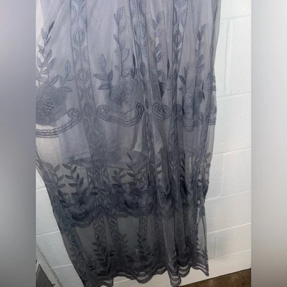 Eleter Deep V-Neck Lace Romper Dress NWT - Picture 7 of 8